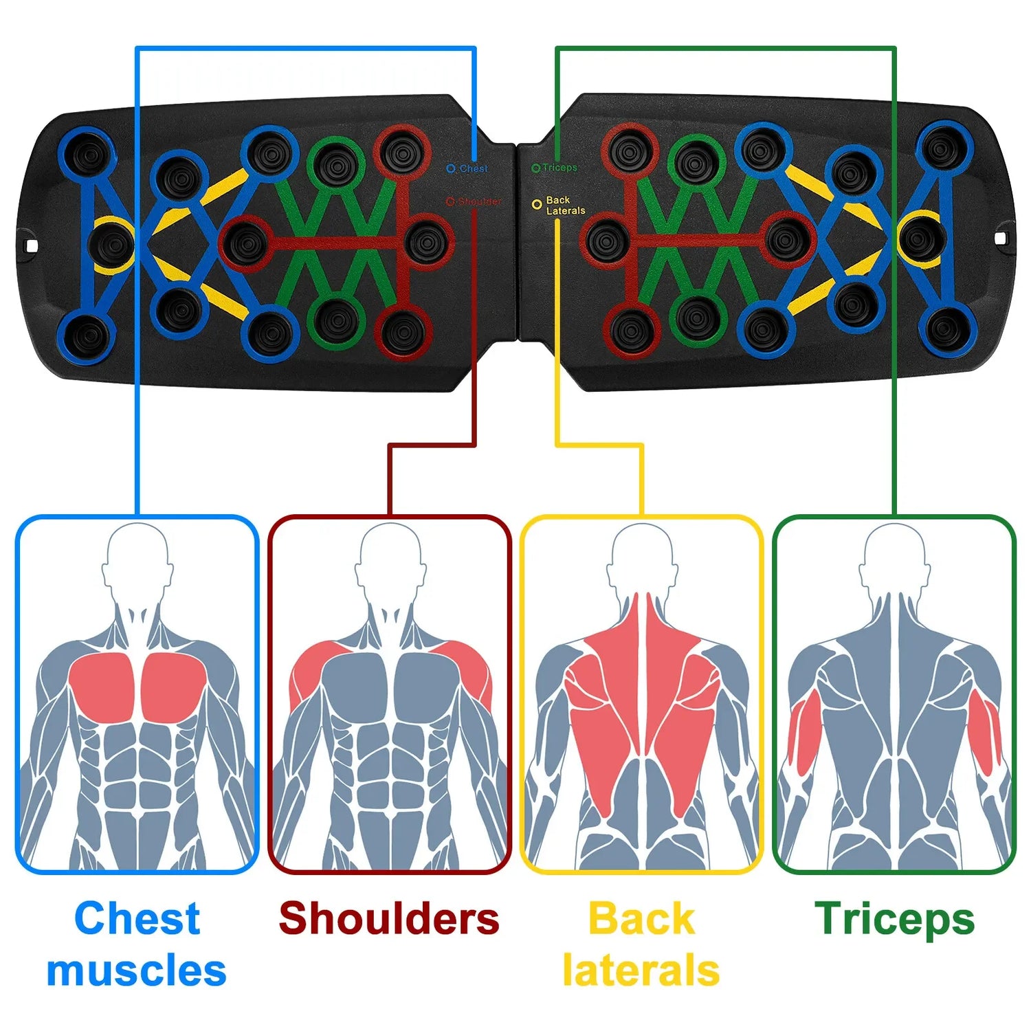 BuffBoard 24-in-1 Full Body Push Up Board